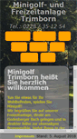 Mobile Screenshot of minigolf-bonn.de